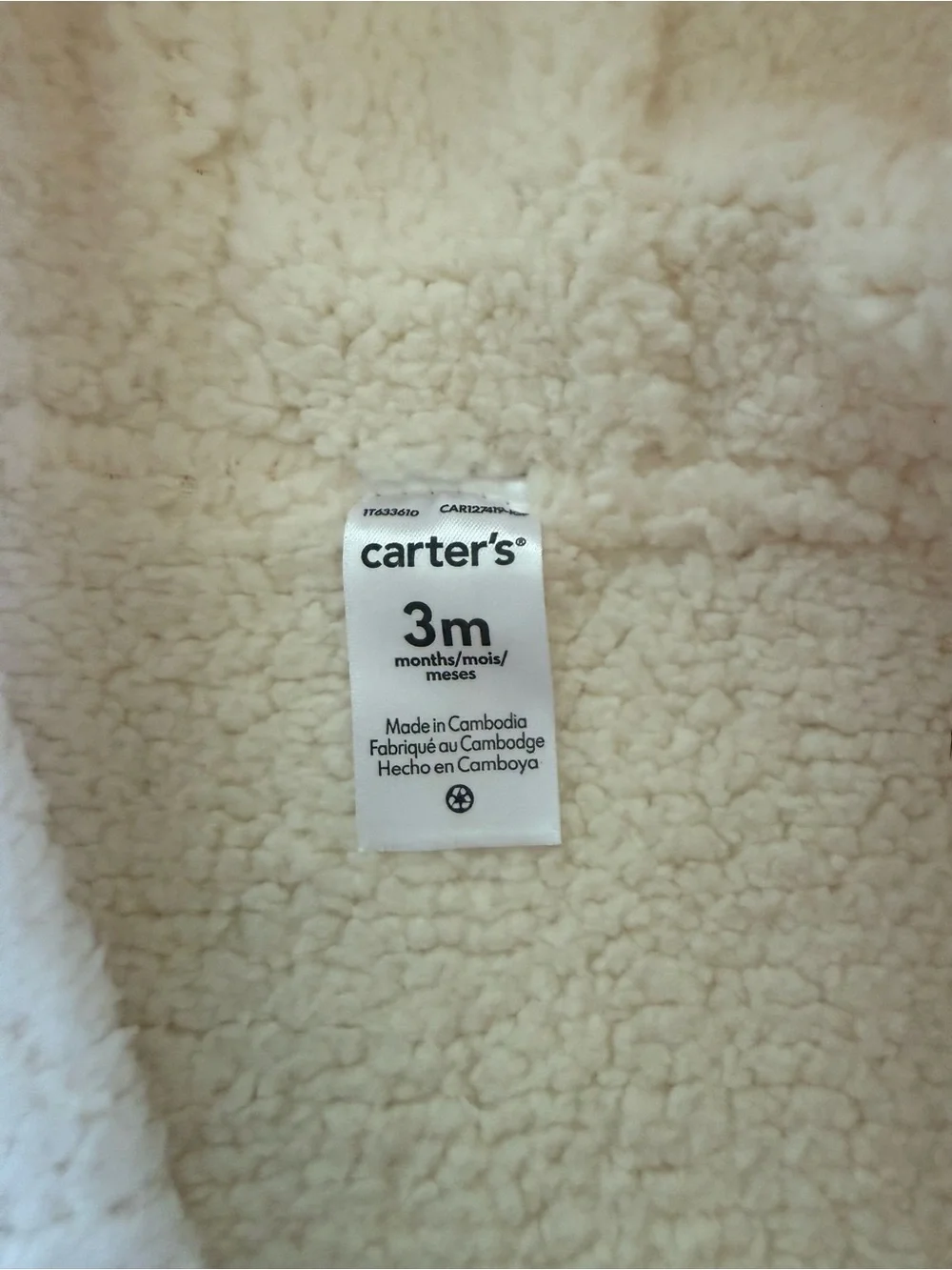 Carters Floral Sherpa-Lined Long-Sleeve Hooded Jumpsuit